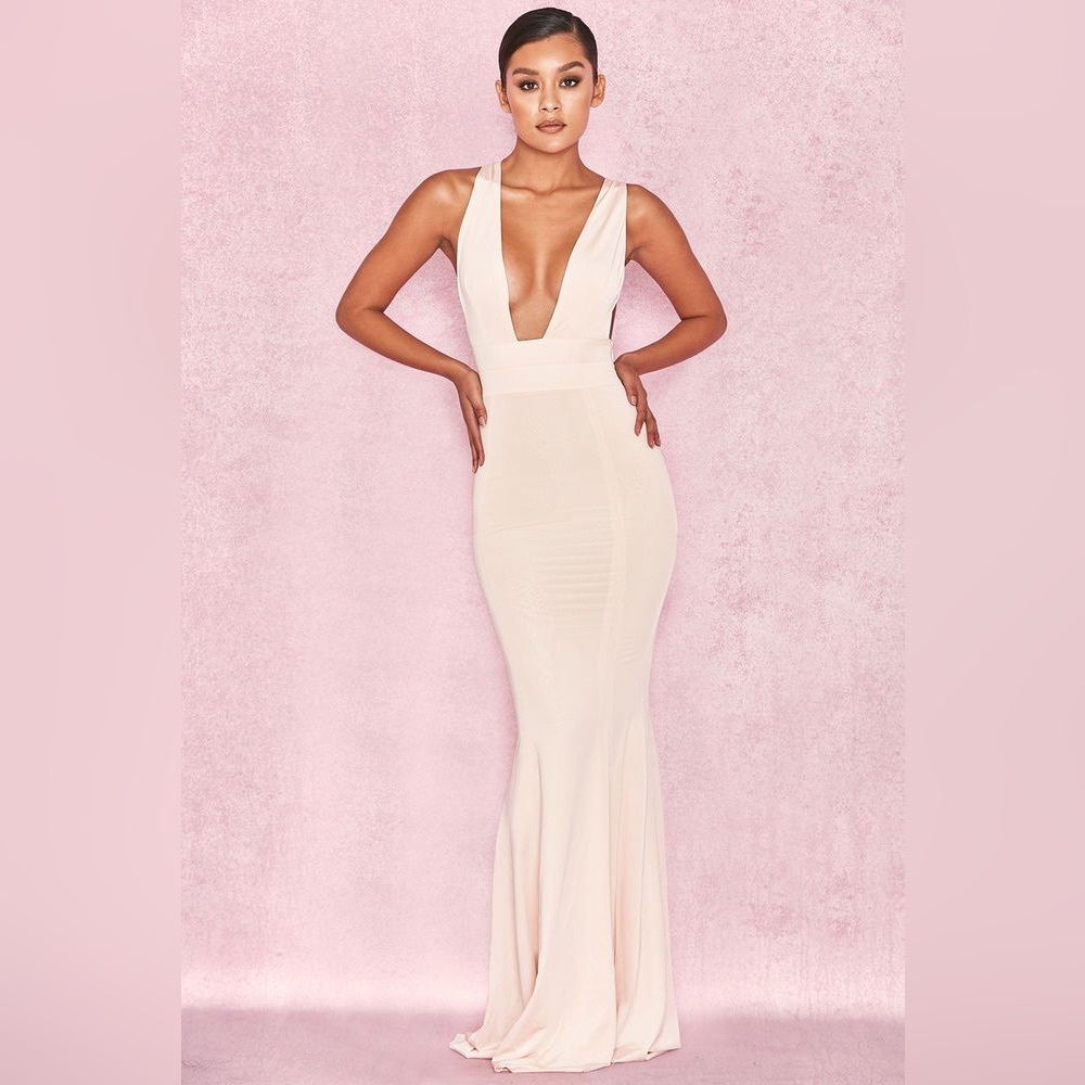 House of CB Peach Miacova Dress